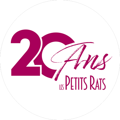 logo des 20 ans de l'école de danse les Petits Rats